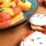 Salade fraiche melon pastèque